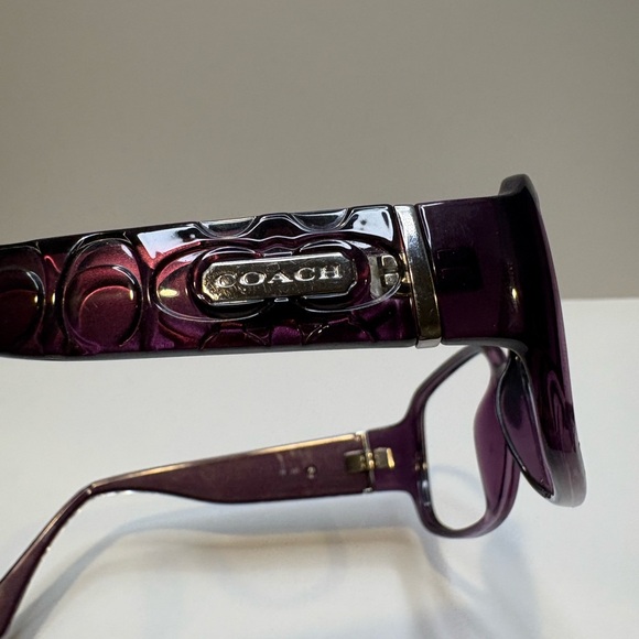 FRAMES ONLY- COACH S3011 PURPLE COACH SUNGLASSES FRAMES ONLY 55•15•120 - Picture 8 of 13
